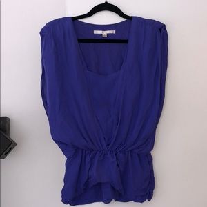 Walter purple silk sleeveless top, size 2